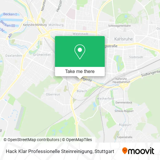 Карта Hack Klar Professionelle Steinreinigung