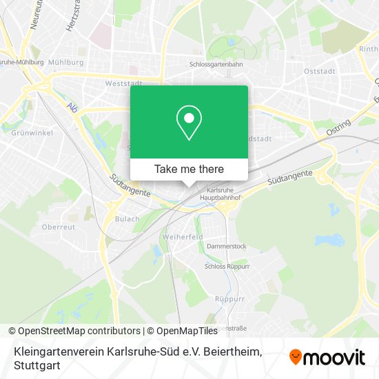 Kleingartenverein Karlsruhe-Süd e.V. Beiertheim map