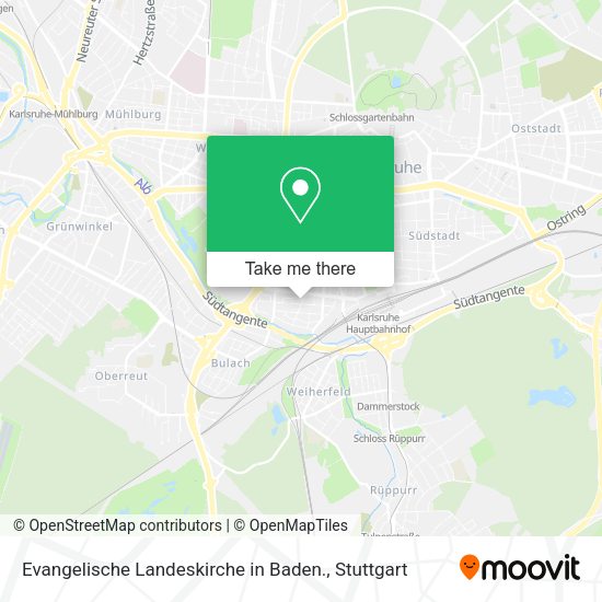 Evangelische Landeskirche in Baden. map