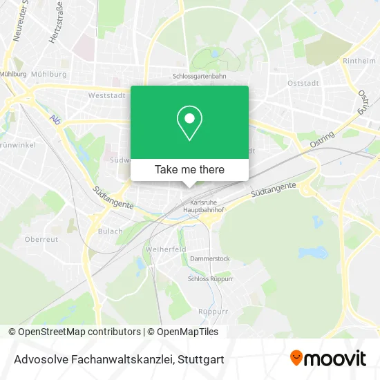 Карта Advosolve Fachanwaltskanzlei