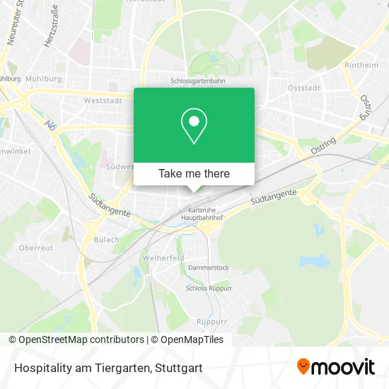 Карта Hospitality am Tiergarten