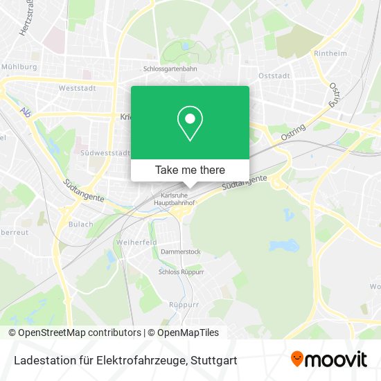 Ladestation für Elektrofahrzeuge map