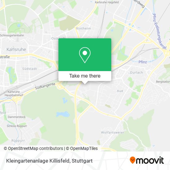 Kleingartenanlage Killisfeld map