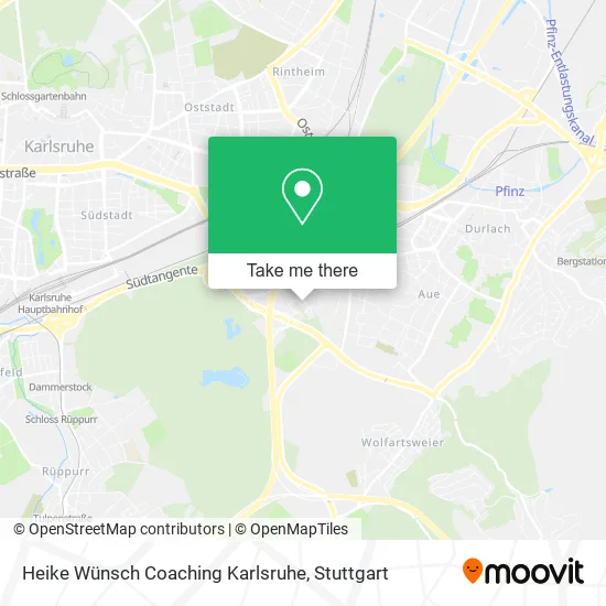 Карта Heike Wünsch Coaching Karlsruhe