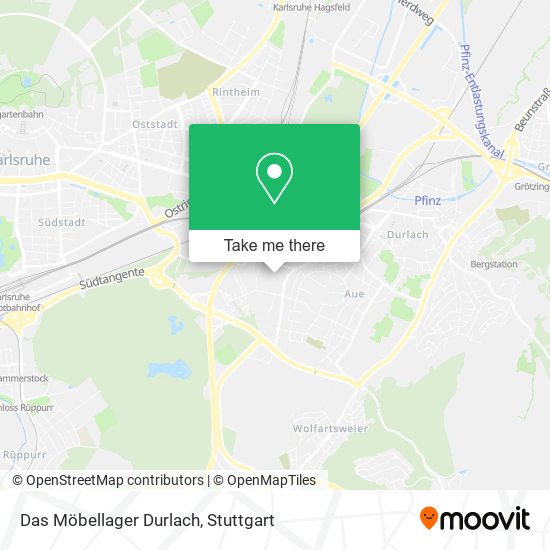 Das Möbellager Durlach map