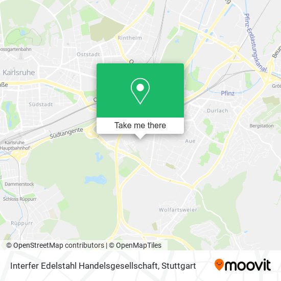 Карта Interfer Edelstahl Handelsgesellschaft
