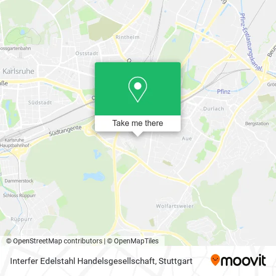 Карта Interfer Edelstahl Handelsgesellschaft