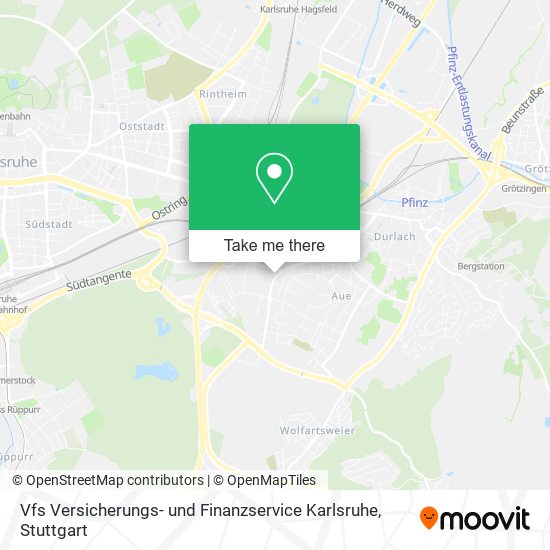 Карта Vfs Versicherungs- und Finanzservice Karlsruhe
