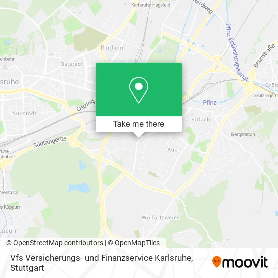 Карта Vfs Versicherungs- und Finanzservice Karlsruhe