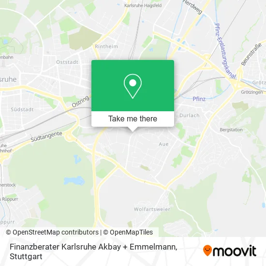 Карта Finanzberater Karlsruhe Akbay + Emmelmann