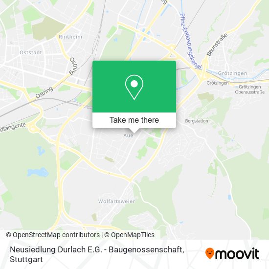 Neusiedlung Durlach E.G. - Baugenossenschaft map