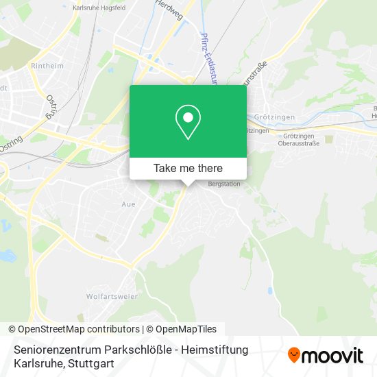 Seniorenzentrum Parkschlößle - Heimstiftung Karlsruhe map