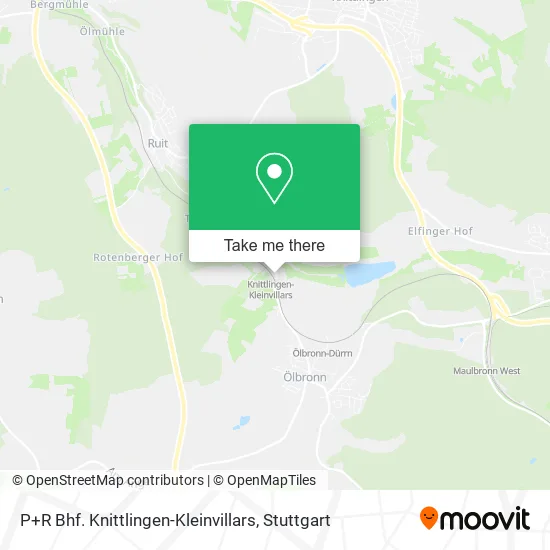 Карта P+R Bhf. Knittlingen-Kleinvillars