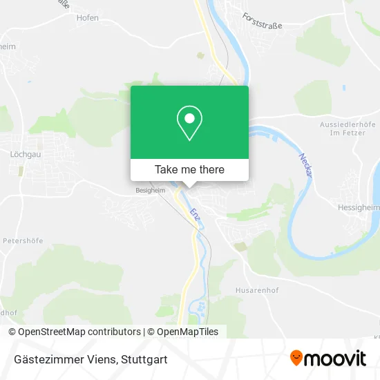 Карта Gästezimmer Viens