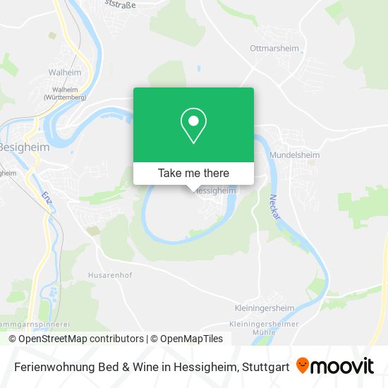 Ferienwohnung Bed & Wine in Hessigheim map