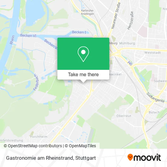 Карта Gastronomie am Rheinstrand