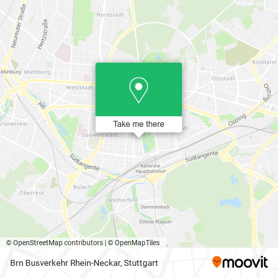 Brn Busverkehr Rhein-Neckar map