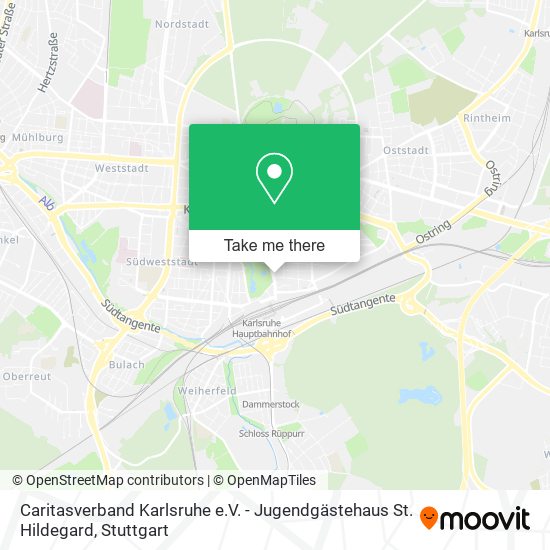 Caritasverband Karlsruhe e.V. - Jugendgästehaus St. Hildegard map
