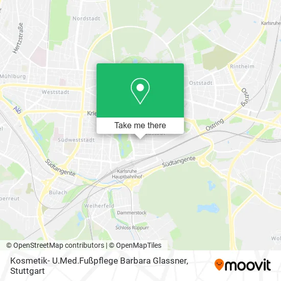 Карта Kosmetik- U.Med.Fußpflege Barbara Glassner