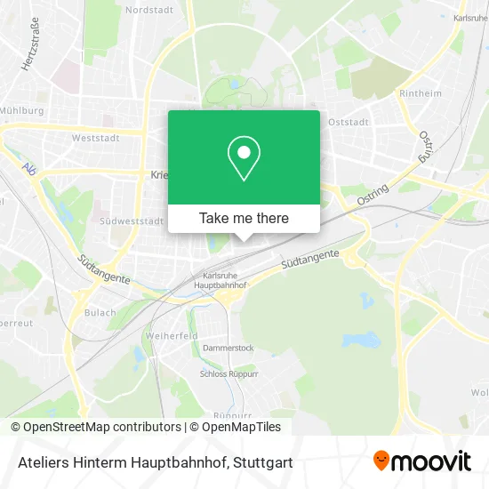Карта Ateliers Hinterm Hauptbahnhof