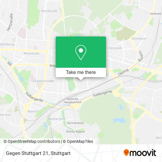 Карта Gegen Stuttgart 21