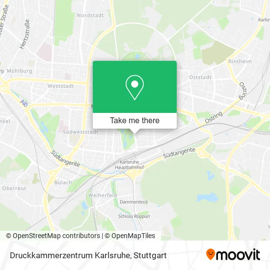 Карта Druckkammerzentrum Karlsruhe