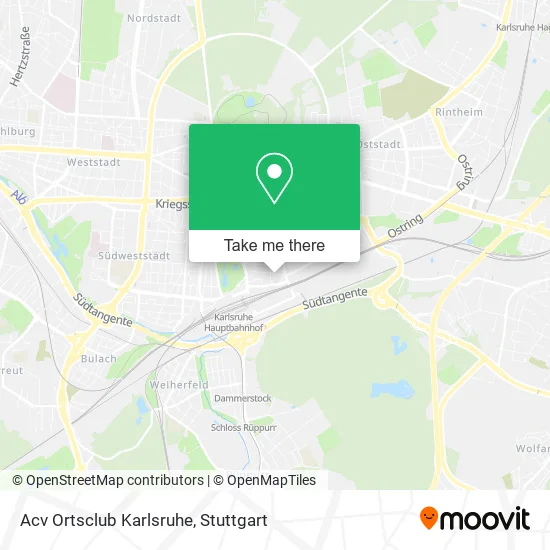 Карта Acv Ortsclub Karlsruhe