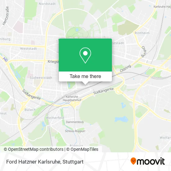 Карта Ford Hatzner Karlsruhe