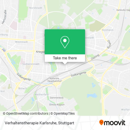 Карта Verhaltenstherapie Karlsruhe
