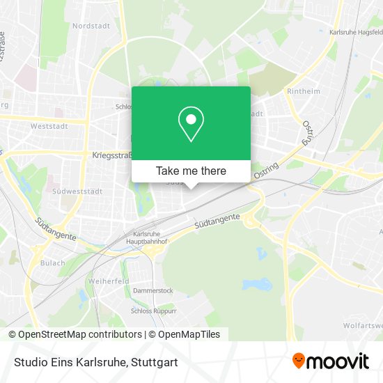 Карта Studio Eins Karlsruhe