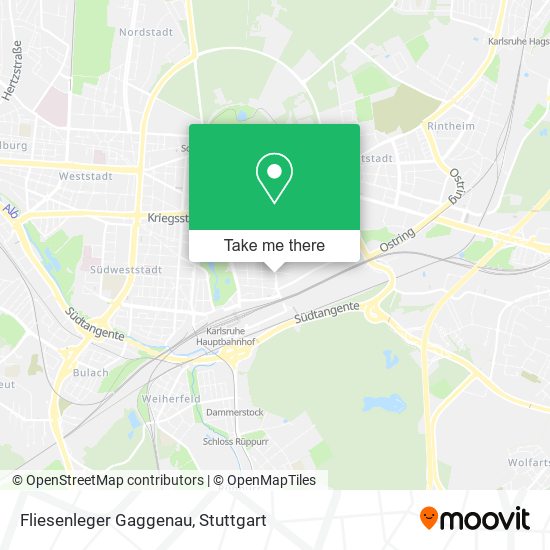 Fliesenleger Gaggenau map
