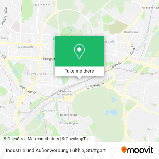Карта Industrie und Außenwerbung Luithle