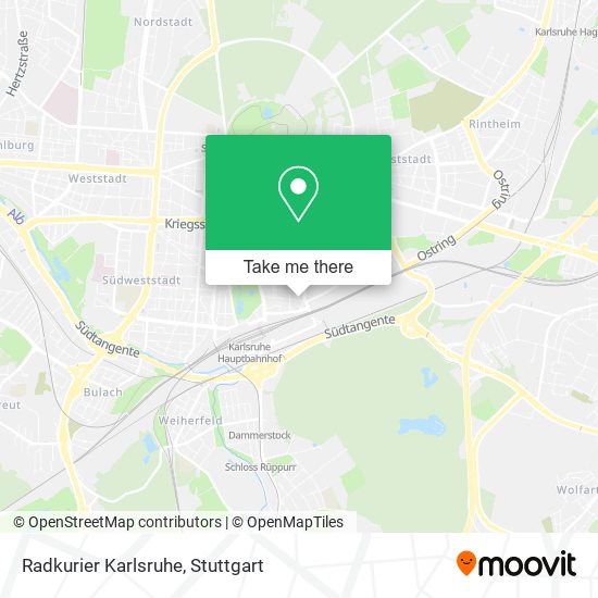 Карта Radkurier Karlsruhe
