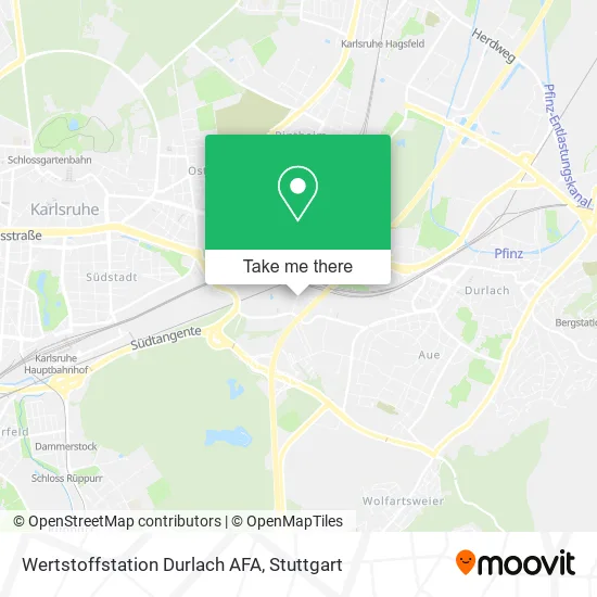 Карта Wertstoffstation Durlach AFA