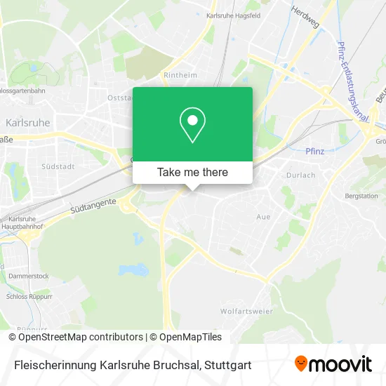 Карта Fleischerinnung Karlsruhe Bruchsal