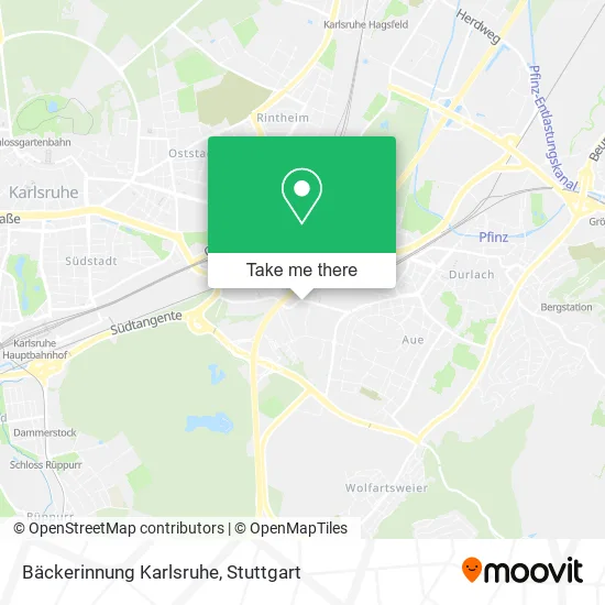 Карта Bäckerinnung Karlsruhe