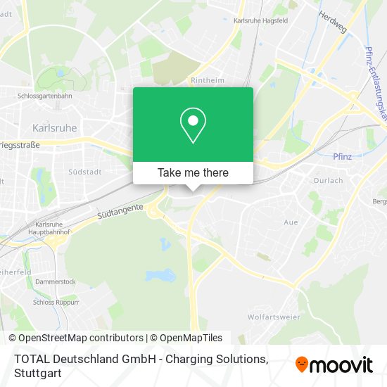 TOTAL Deutschland GmbH - Charging Solutions map