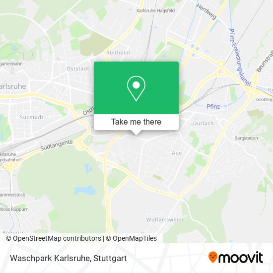 Карта Waschpark Karlsruhe