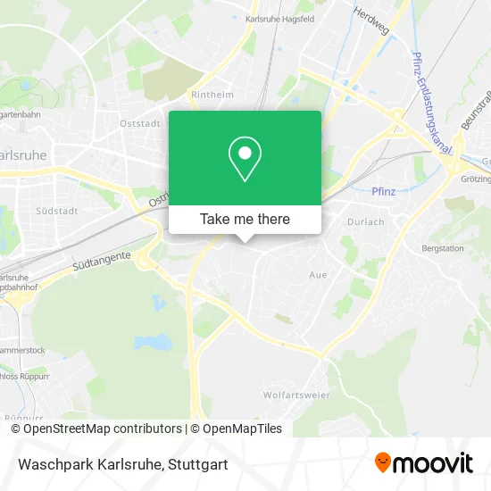 Карта Waschpark Karlsruhe