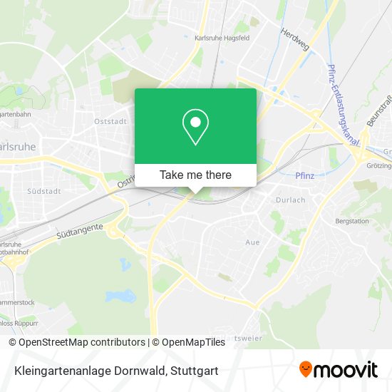 Kleingartenanlage Dornwald map