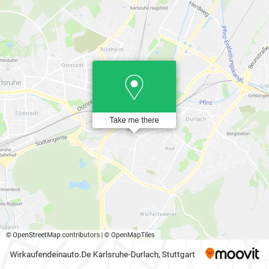 Карта Wirkaufendeinauto.De Karlsruhe-Durlach