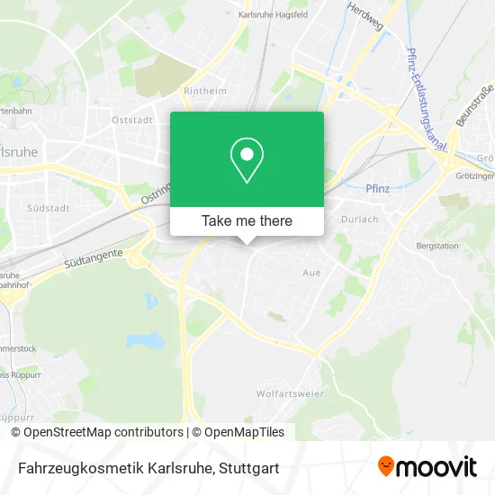 Карта Fahrzeugkosmetik Karlsruhe