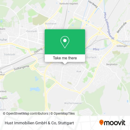 Hust Immobilien GmbH & Co map