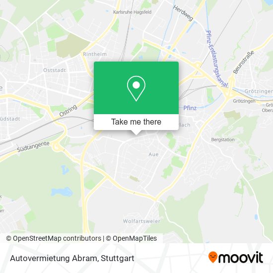 Autovermietung Abram map