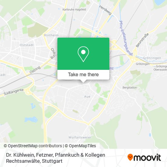 Dr. Kühlwein, Fetzner, Pfannkuch & Kollegen Rechtsanwälte map