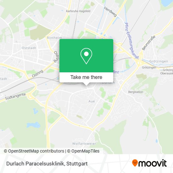 Карта Durlach Paracelsusklinik