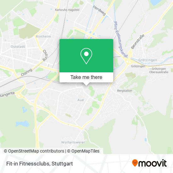 Fit-in Fitnessclubs map