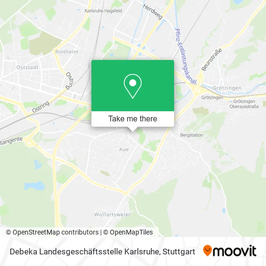 Карта Debeka Landesgeschäftsstelle Karlsruhe