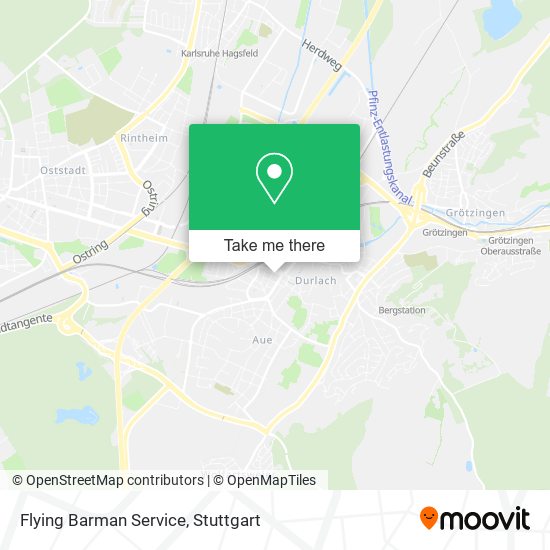 Flying Barman Service map