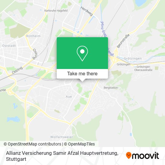 Карта Allianz Versicherung Samir Afzal Hauptvertretung